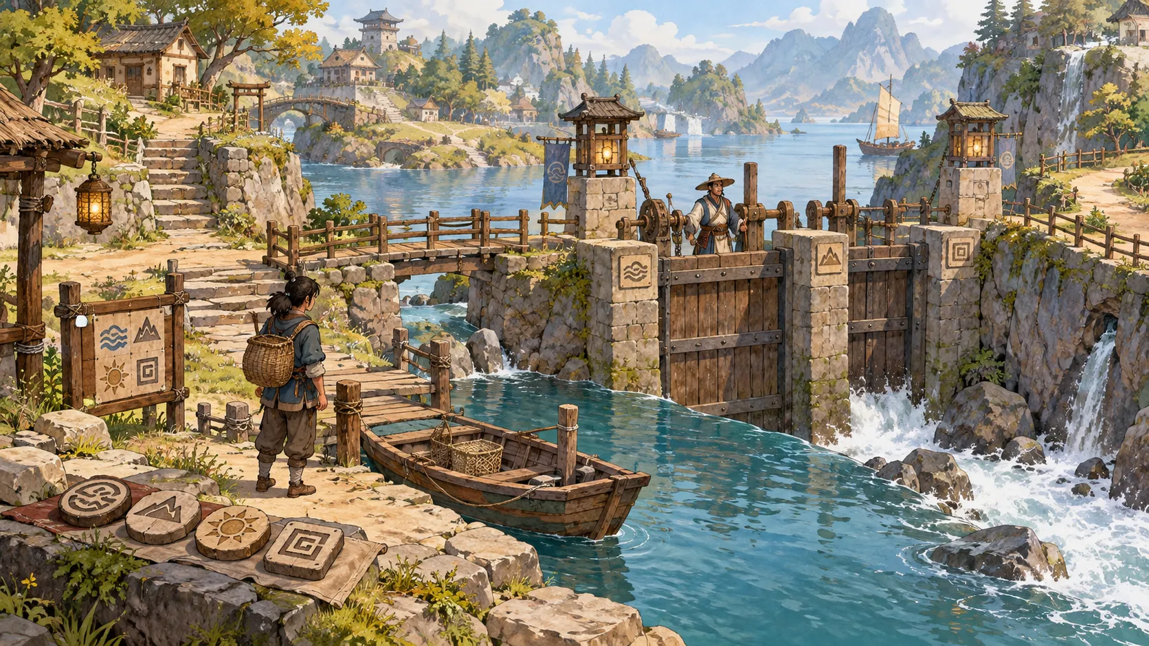 미지의 문장 — environment scene