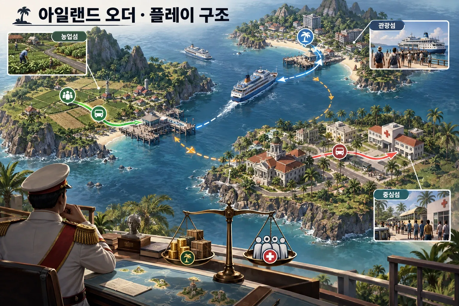 아일랜드 오더 — 게임 개요: 본문 규칙에 따른 전용 기획 도해