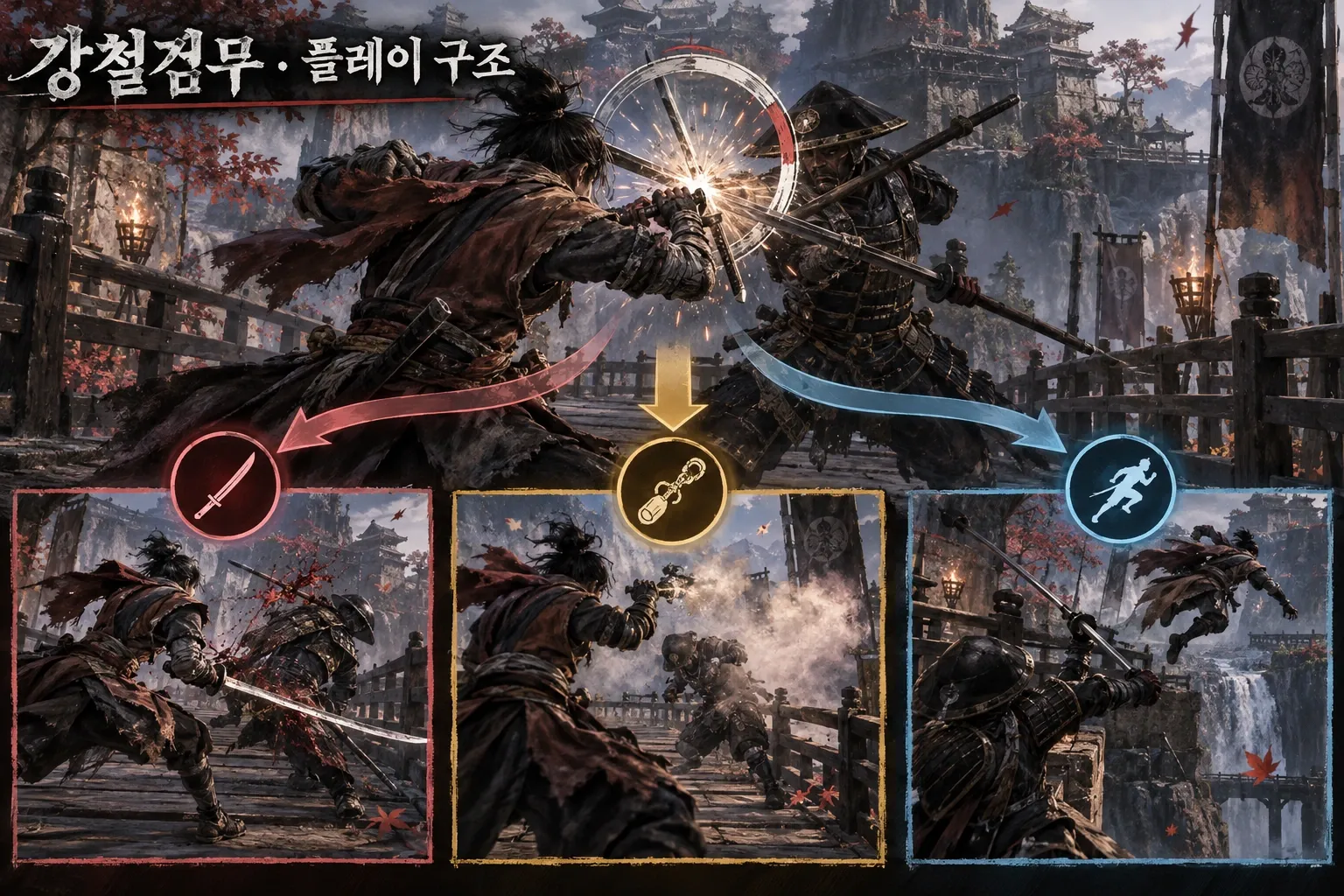 강철검무 — 게임 개요: 본문 규칙에 따른 전용 기획 도해