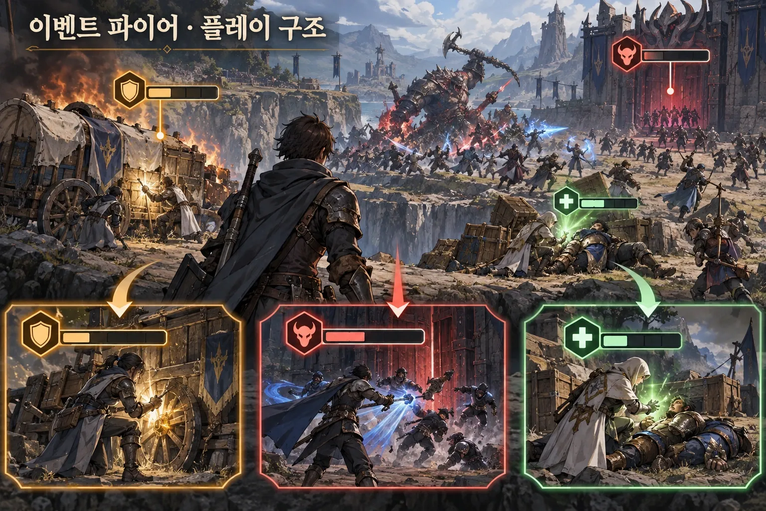 이벤트 파이어 — 게임 개요: 본문 규칙에 따른 전용 기획 도해